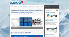 Desktop Screenshot of montana-skiservis.cz